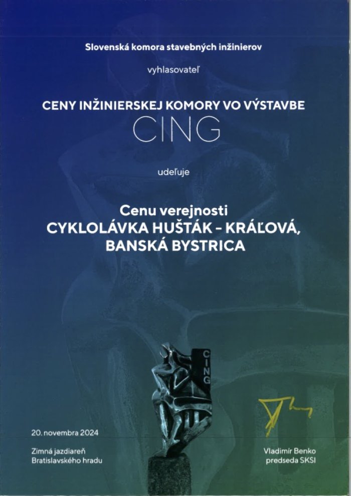 Mestská cyklistická trasa Hušták – Kráľová, Banská Bystrica